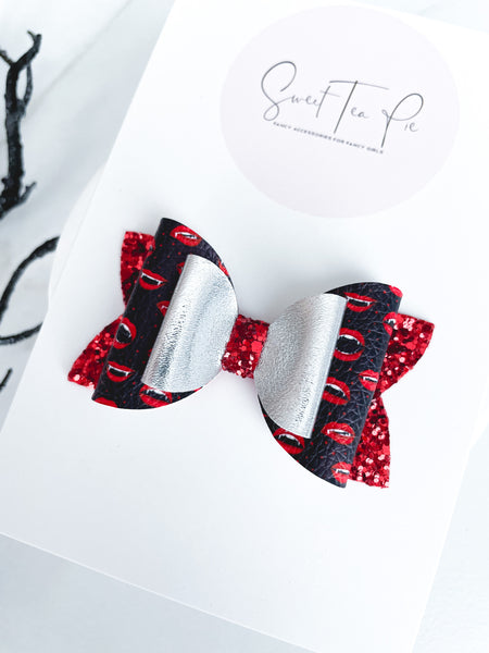 Vampire Double Loop Hair Bow