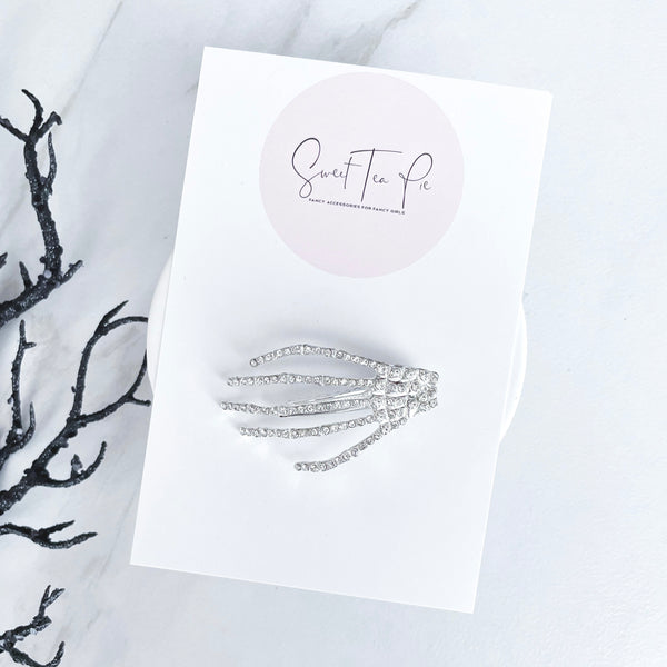 Silver Skeleton Glam Clip