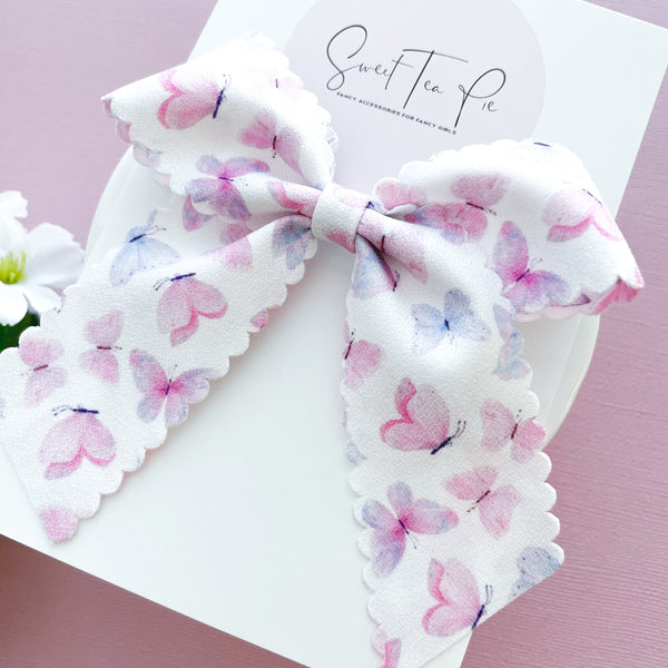 Butterfly Garden Fable Ribbon Hair Bow