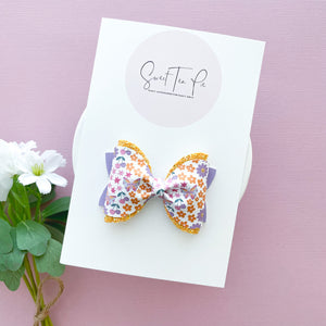 Springtime Happiness Pinched Loop Hair Bow