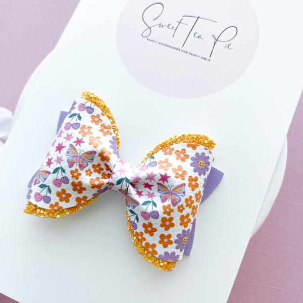 Springtime Happiness Pinched Loop Hair Bow