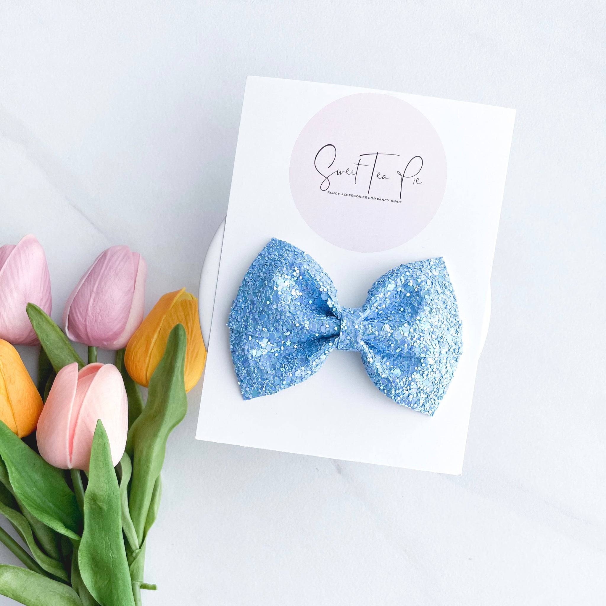 Marina Blue Modern Lu Hair Bow
