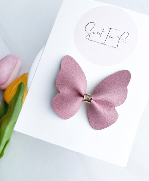 Mauve Butterfly Clip