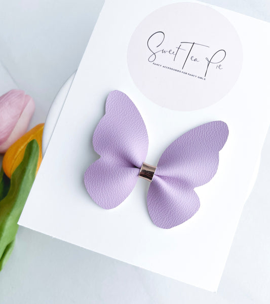 Lavender Butterfly Clip