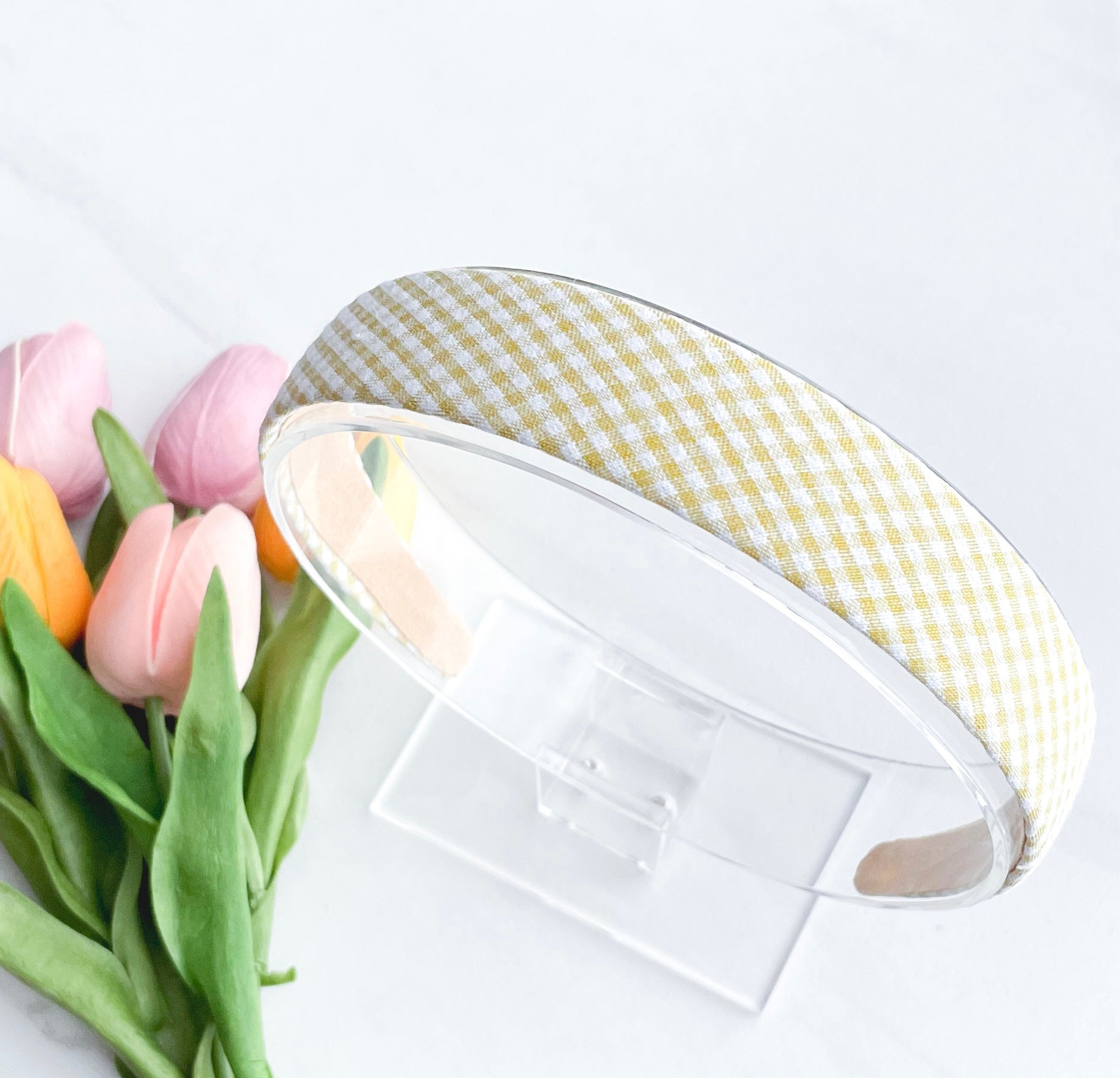 Yellow Plaid Headband