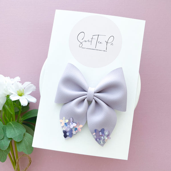 Purple Butterfly Garden Sequin Dripped Sailor