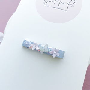Sequin Lined Hair Clip - 036
