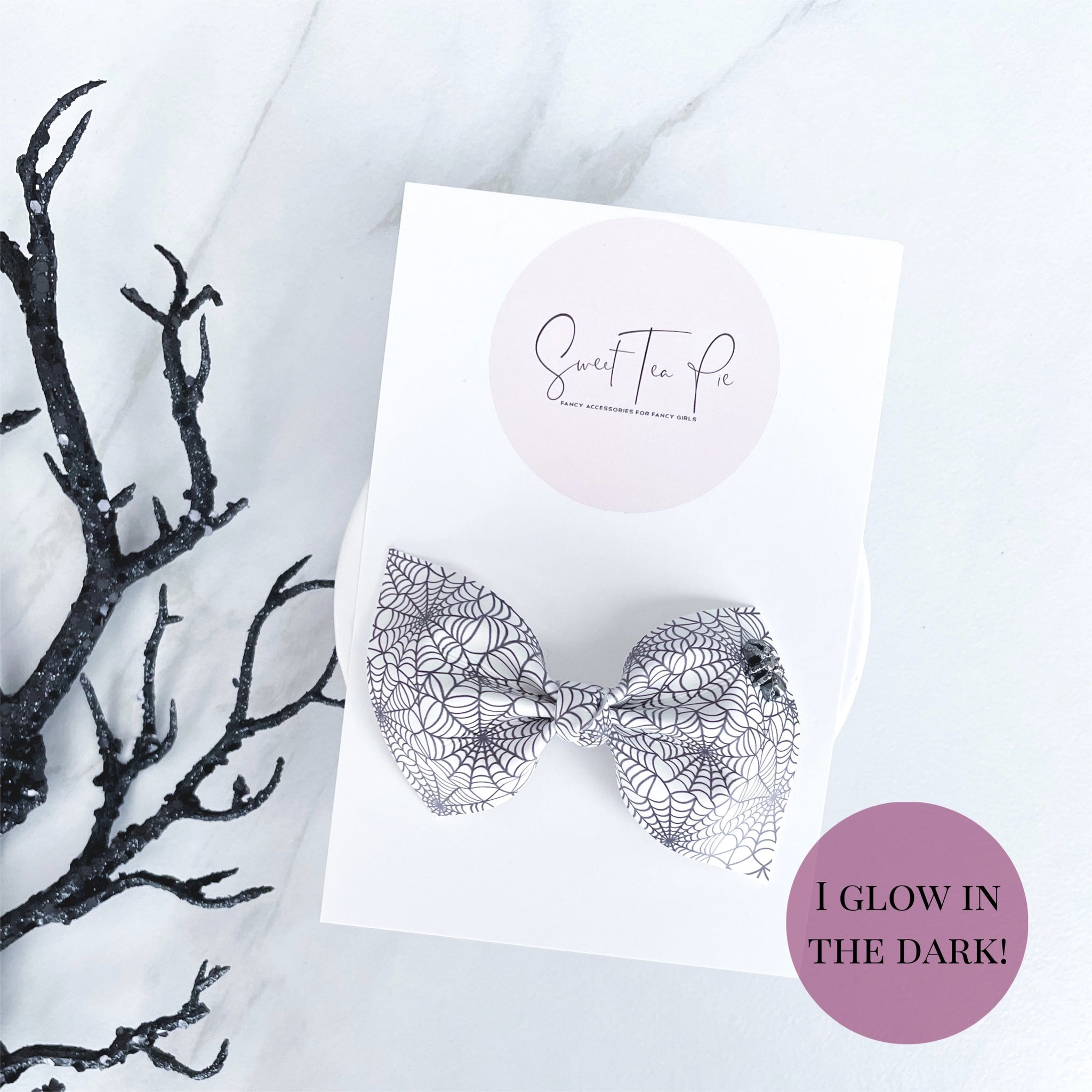 Spider Webs Knot Hair Bow