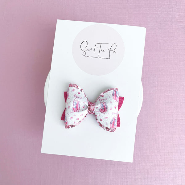 Ballet Pinched Loop Hair Bow
