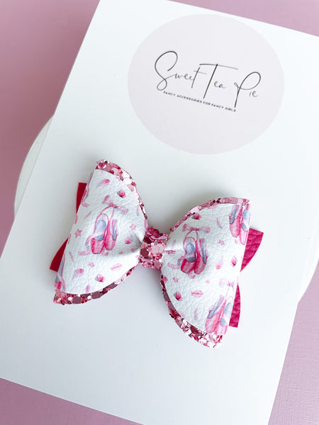 Ballet Pinched Loop Hair Bow