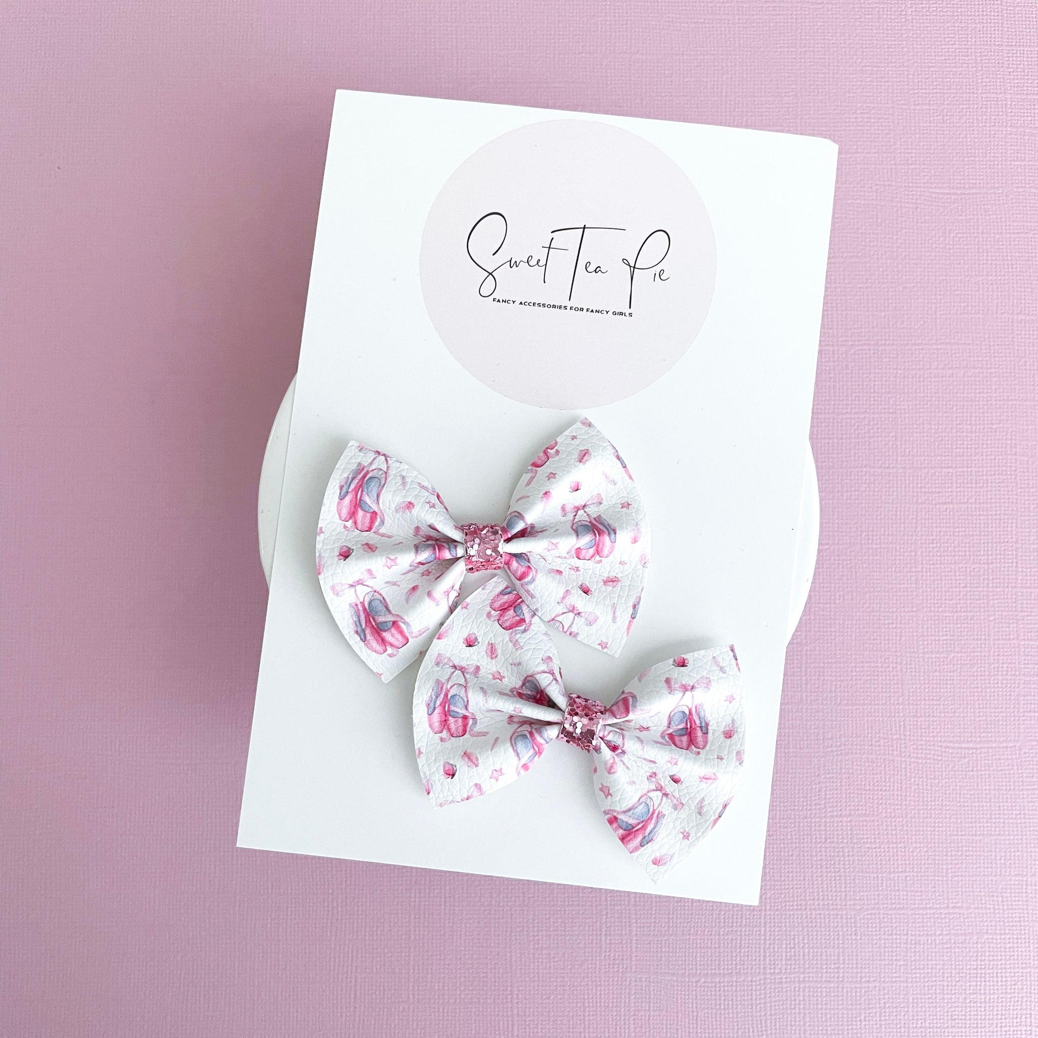 Ballet Pigtail Hair Bows