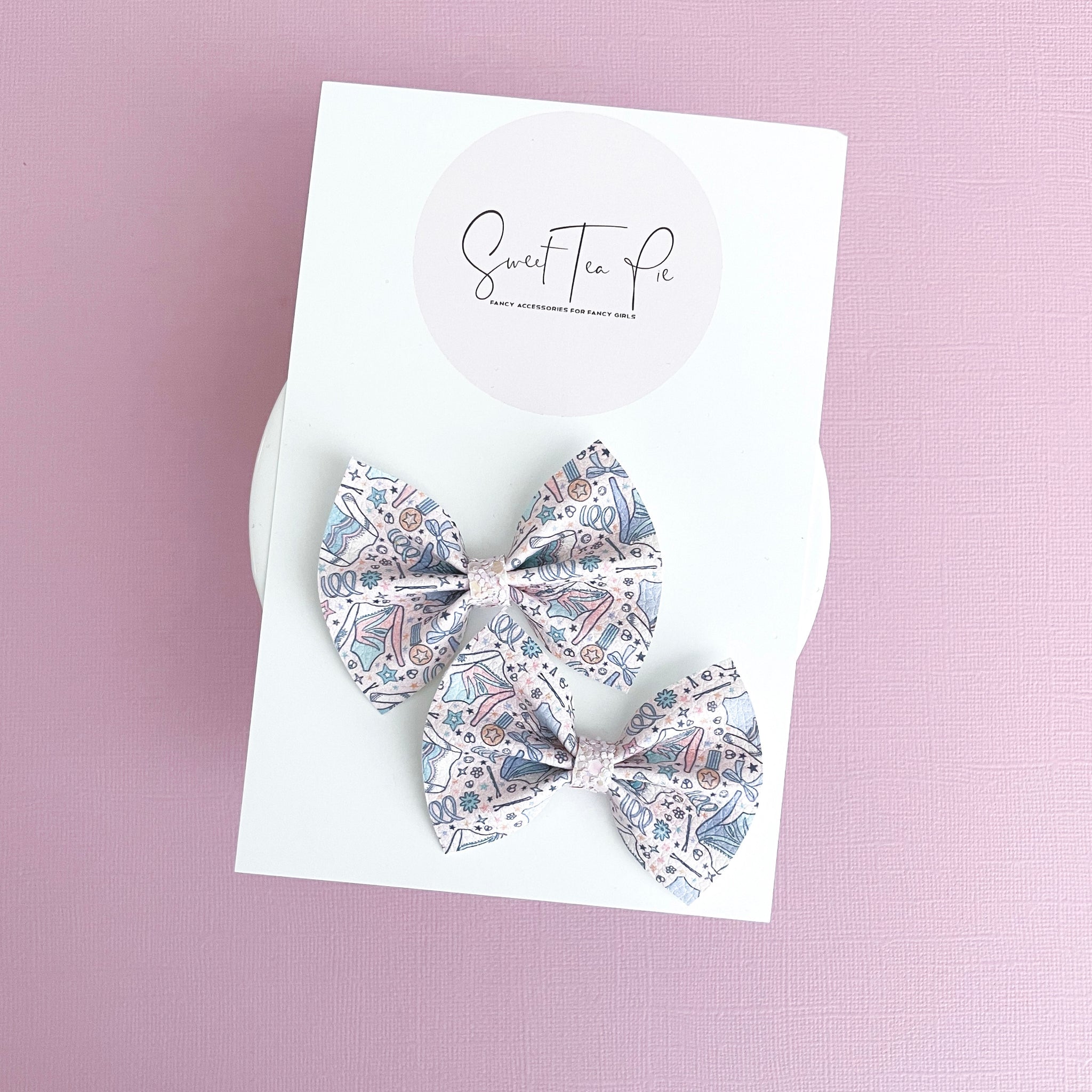Gymnastics Pigtail Hair Bows