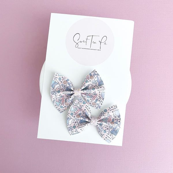Gymnastics Pigtail Hair Bows