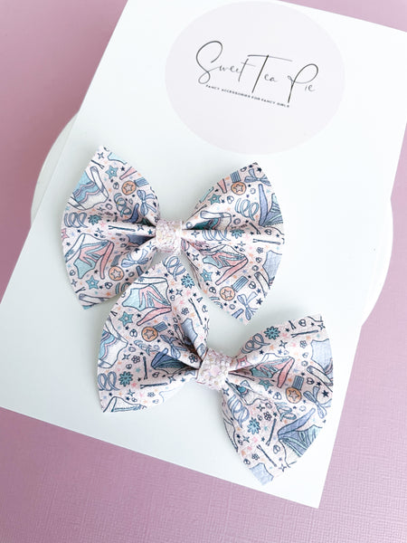 Gymnastics Pigtail Hair Bows