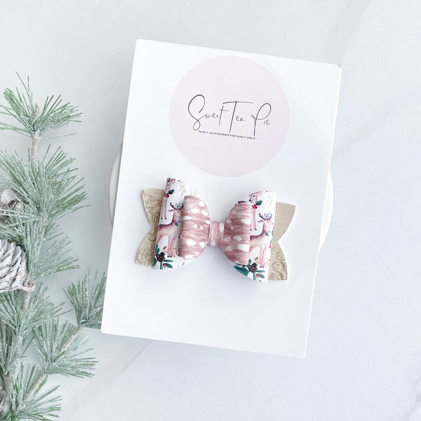 Lux Doe Double Loop Hair Bow