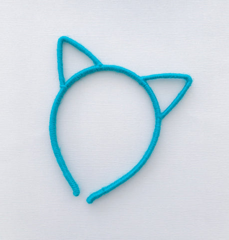 Aqua Cat Ear Headband