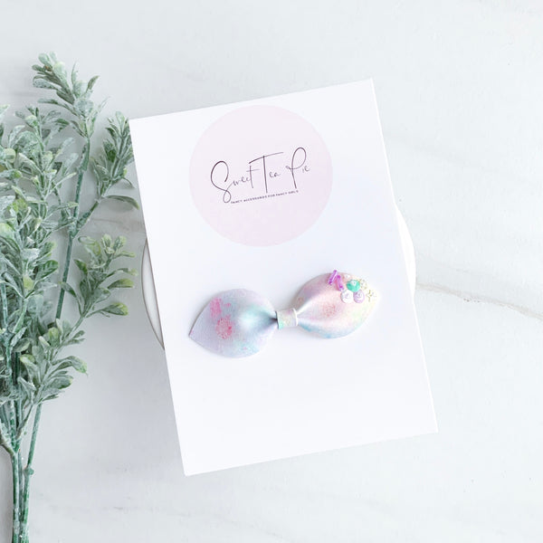 Pineapple Petite Sequin Hair Bow