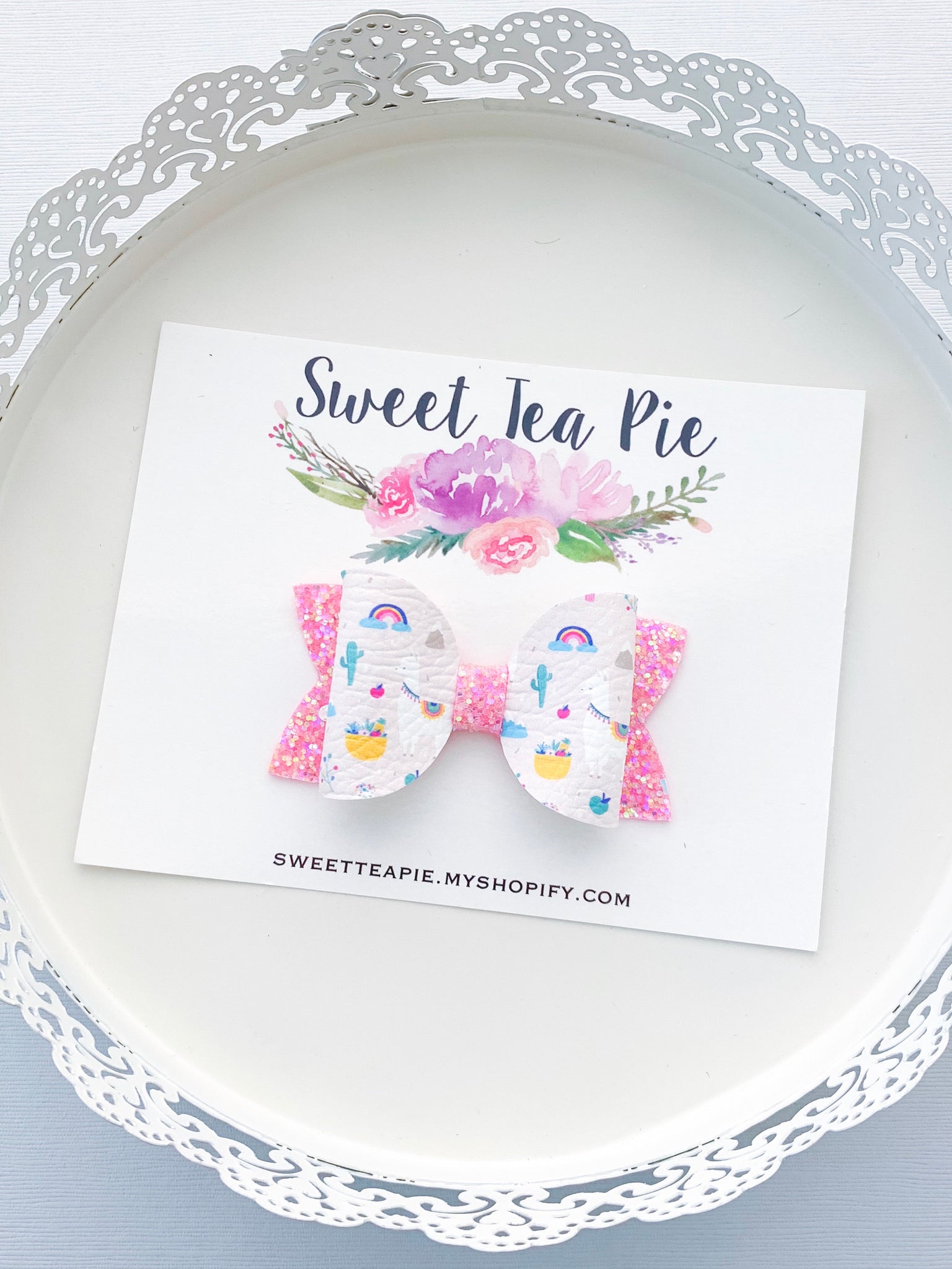 Llama Llama Single Loop Hair Bow