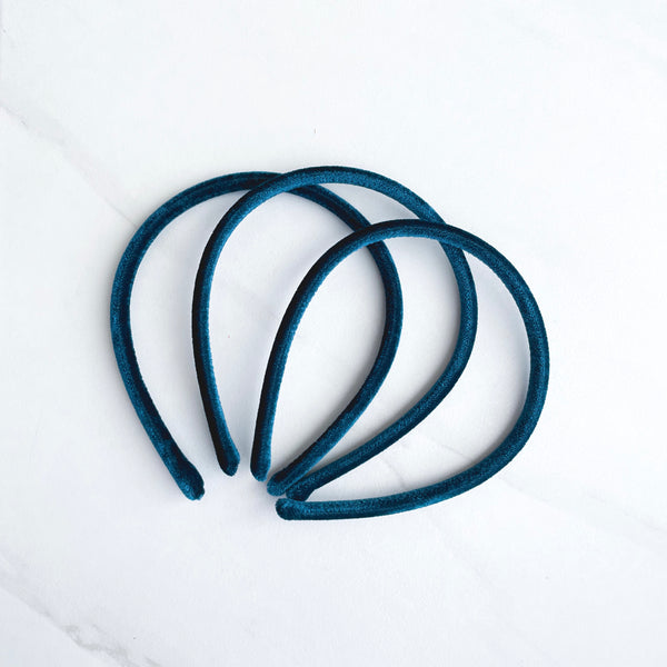 Teal Velvet Headband