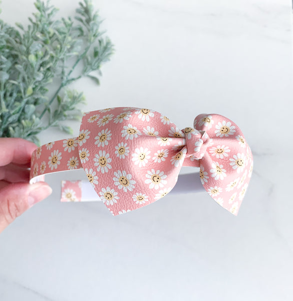 Pink Daisy Headband