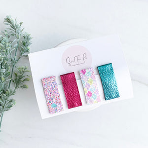 Seashells & Sunshine Snap Clip - Set of 4