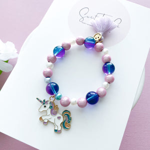 Purple Unicorn Glam Bracelet