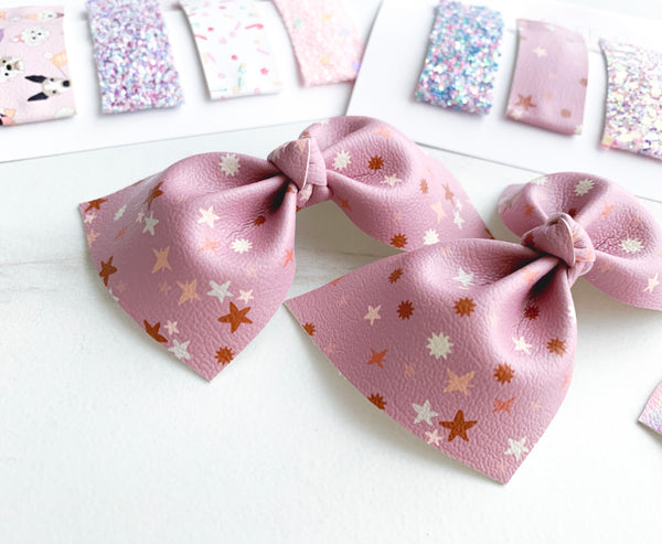 Summer Stars Knot Hair Bow