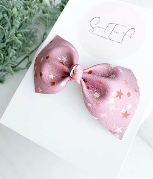 Summer Stars Knot Hair Bow