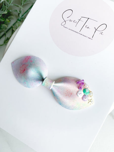 Pineapple Petite Sequin Hair Bow